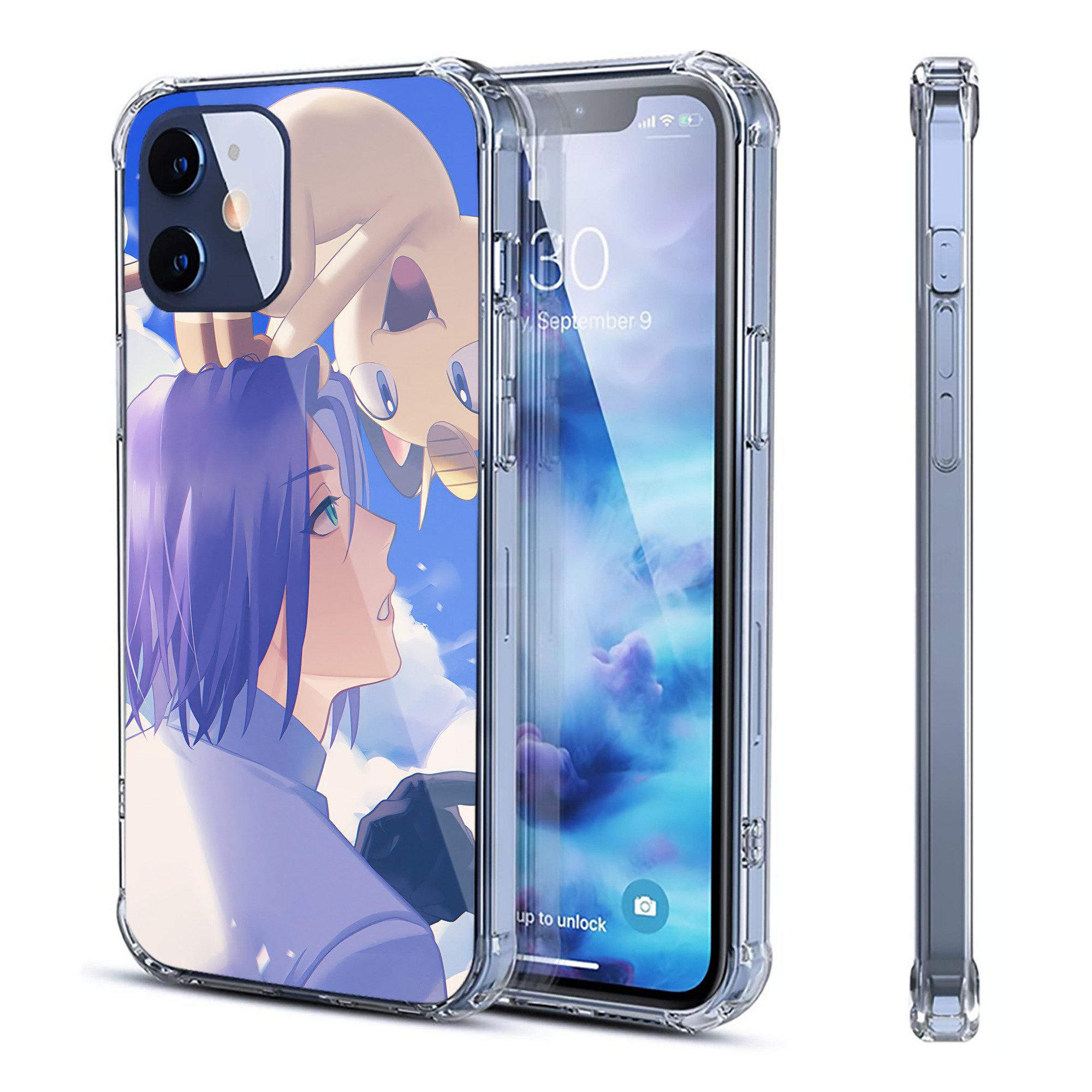 （画像用） ポケットモンスター Pokémon 【iPhone 12シリーズ対応】透明スマホケース（クリアソフトケース）